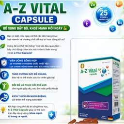 **A-Z Vital capsules (hộp 30 viên)  bổ tổng hợp,giúp tăng cường sức đề kháng và hệ miễn dịch của cơ thể.<BUNINY SHOP $ 6