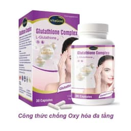 **VitaGold Glutathion Complex ( 30 viên) hỗ trợ chống oxy hóa,hỗ trợ cải thiện tình trạng nám da,sạm da <BUNINY SHOP $ 2