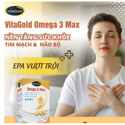 **VitaGold  Omega 3 Max (Hộp 30 Viên) viên uống Hỗ Trợ Tim Mạch, hỗ trợ chống oxy hóa,Trí Nhớ & Bổ Não <BUNINY SHOP$ 4