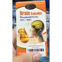 **VitaGold Brain Capsules Phosphatidylserine EPA +DHA (Hộp 30 Viên) viên uống Hỗ Trợ Trí Nhớ> BUNINY SHOP $ 3
