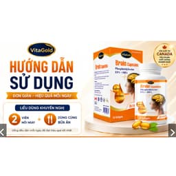 **VitaGold Brain Capsules Phosphatidylserine EPA +DHA (Hộp 30 Viên) viên uống Hỗ Trợ Trí Nhớ> BUNINY SHOP $ 7