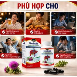 **VitaGold LiverHealth (Hộp 30 Viên) Viên Uống  Hỗ Trợ Giải Độc Gan, Mát Gan chăm sóc sức khỏe gan <BUNINY SHOP $ 1