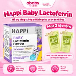 [DATE 3/2029] Bột tăng đề kháng Happi Baby Lactoferrin 100mg Hỗ Trợ Tăng Cường Miễn Dịch 1