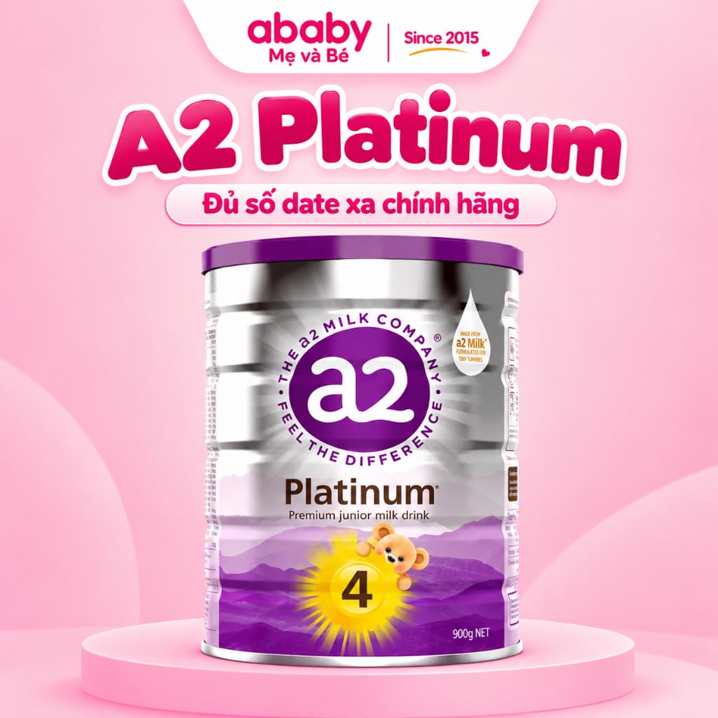 [Date 2028] Sữa công thức tăng trưởng A2 Platinum đủ số cho bé
