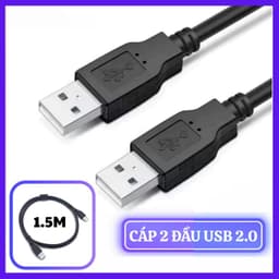 Cáp 2 đầu USB 3.0 đỏ 60cm và đen 1M5/ Cáp usb nối dài màu đen 1M5/ 3M 8