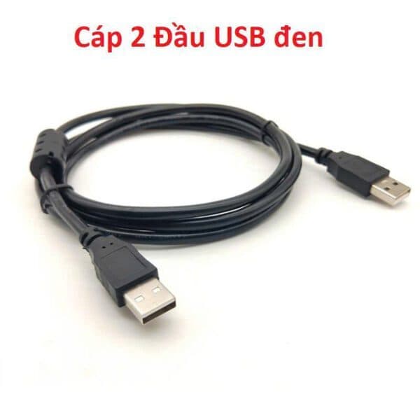 Cáp 2 đầu USB đen 1M5 và Cáp 2 đầu USB 3.0 đỏ 60cm/ usb nối dài màu đen