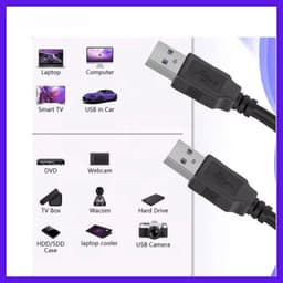 Cáp 2 đầu USB đen 1M5 và Cáp 2 đầu USB 3.0 đỏ 60cm/ usb nối dài màu đen 6