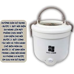 Nồi Lẩu Điện Đa Năng Misu Louis 2.5L và Nồi Lẩu Hấp Có Tay Cầm Mandeli, Misu 18cm/ 1.8L 6