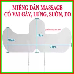 Miếng dán điện xung massage bả vai - cổ vai gáy, lưng, sườn, eo, Loại miếng dán siêu lớn 32cm x 13cm 1