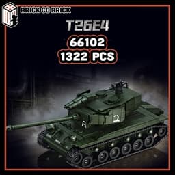 Mô hình Tank T26E4 Hạng Nặng Mô hình Tank Quân sự Thế Chiến T26E4 66102 2