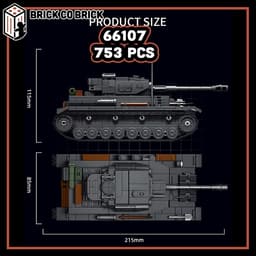 Mô hình Tank Quân sự PANZER IV G Mô hình Tank Thế Chiến Quân sự Hạng Nặng PANZER IV G 66107 3