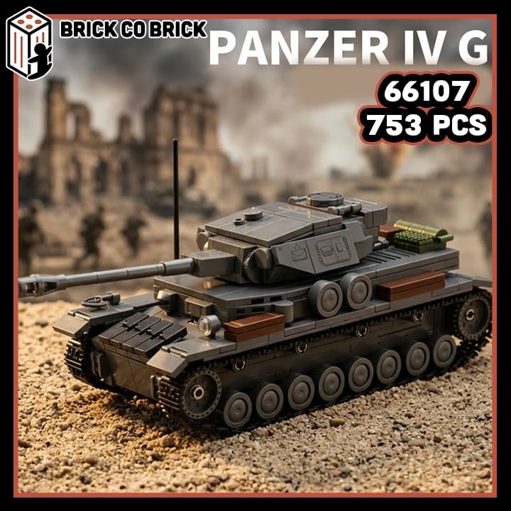 Mô hình Tank Quân sự PANZER IV G Mô hình Tank Thế Chiến Quân sự Hạng Nặng PANZER IV G 66107