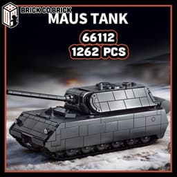 Mô hình Tank Quân sự MAUS Mô hình Tank Thế chiến Quân sự Hạng Nặng MAUS 66112 1