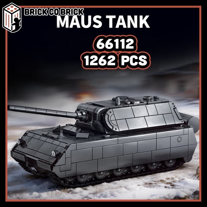 Mô hình Tank Quân sự MAUS Mô hình Tank Thế chiến Quân sự Hạng Nặng MAUS 66112