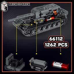 Mô hình Tank Quân sự MAUS Mô hình Tank Thế chiến Quân sự Hạng Nặng MAUS 66112 6