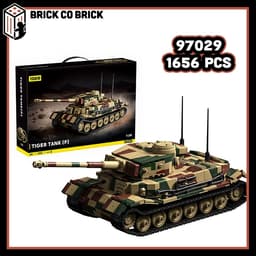 Mô hình Tank Quân sự Tiger P Mô hình Tank Thế chiến Quân sự Hạng Nặng Tiger P 97029 2