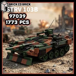 Mô hình Tank Quân sự  STRV 103B Mô hình Tank Thế Chiến Quân sự Hạng NặngSTRV 103B 97039 2