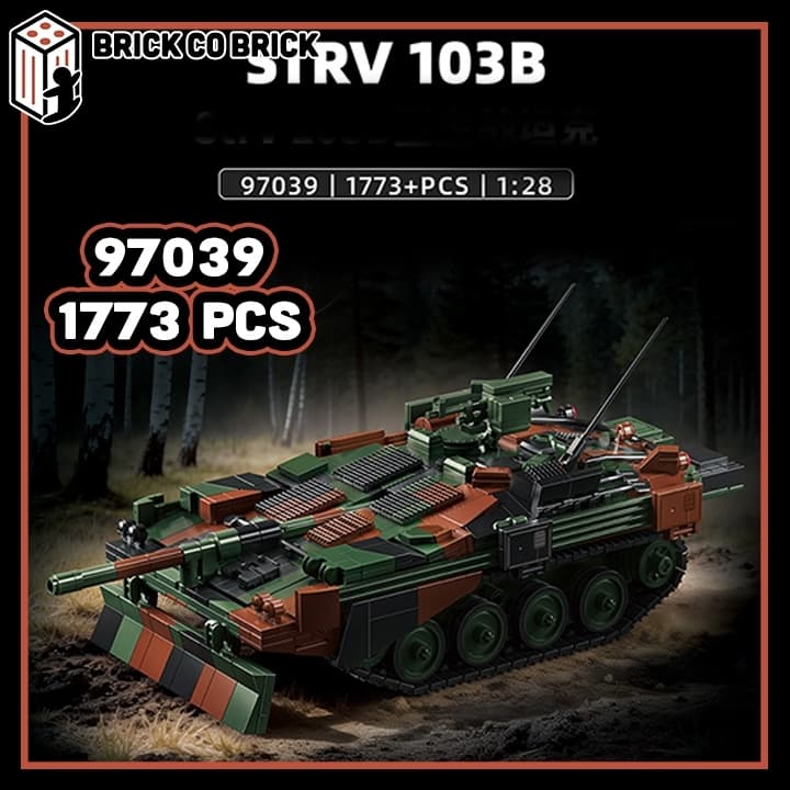 Mô hình Tank Quân sự  STRV 103B Mô hình Tank Thế Chiến Quân sự Hạng NặngSTRV 103B 97039