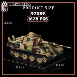 Mô hình Tank Quân sự PANTHER II Mô hình Tank Thế Chiến Quân sự Hạng Nặng PANTHER II 97059 4