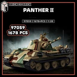Mô hình Tank Quân sự PANTHER II Mô hình Tank Thế Chiến Quân sự Hạng Nặng PANTHER II 97059 1
