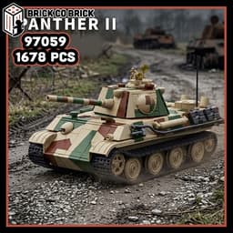 Mô hình Tank Quân sự PANTHER II Mô hình Tank Thế Chiến Quân sự Hạng Nặng PANTHER II 97059 2