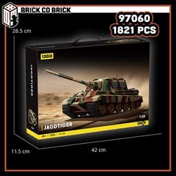Mô hình Tank JAGDTIGER  Hạng Nặng Mô hình Tank Quân sự Thế Chiến JAGDTIGER 97060 6