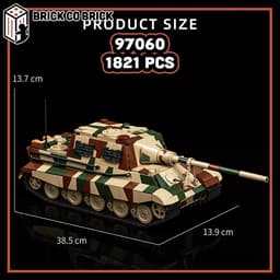 Mô hình Tank JAGDTIGER  Hạng Nặng Mô hình Tank Quân sự Thế Chiến JAGDTIGER 97060 2