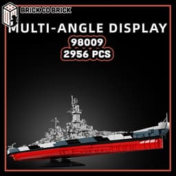 Mô hình Tank USS MONTANA  Hạng Nặng Mô hình Tank Quân sự Thế Chiến USS MONTANA 98009 4