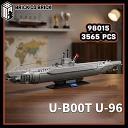 Mô hình Tàu Ngầm Quân sự U-BOAT U96 Mô hình Tàu Quân sự Hạng Nặng U96 98015 3