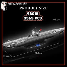Mô hình Tàu Ngầm Quân sự U-BOAT U96 Mô hình Tàu Quân sự Hạng Nặng U96 98015 1