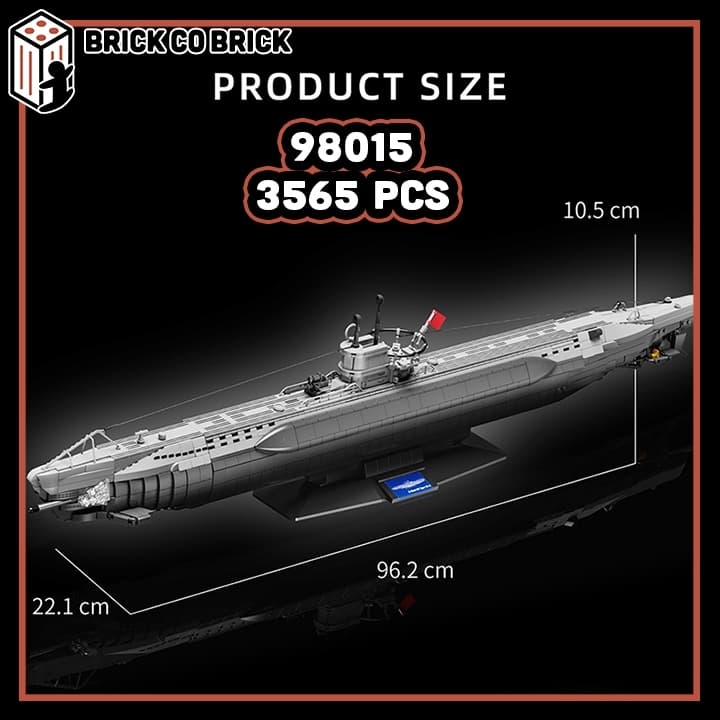 Mô hình Tàu Ngầm Quân sự U-BOAT U96 Mô hình Tàu Quân sự Hạng Nặng U96 98015