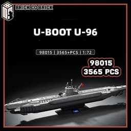 Mô hình Tàu Ngầm Quân sự U-BOAT U96 Mô hình Tàu Quân sự Hạng Nặng U96 98015 5