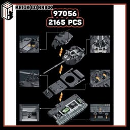 Mô hình Tank  FV215 DESTROYER  Mô hình Tank Quân sự Hạng Nặng  FV215 DESTROYER 97056 2