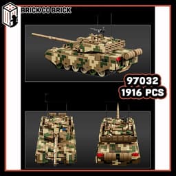 Mô hình Tank TYPE 99B Mô hình Tank Quân sự Hạng Nặng TYPE 99B 97032 3
