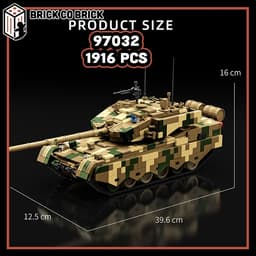 Mô hình Tank TYPE 99B Mô hình Tank Quân sự Hạng Nặng TYPE 99B 97032 5