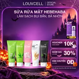 Sữa Rửa Mặt HEBEHEBA 120ml Làm Sạch Bụi Bẩn, Bã Nhờn - Từ LOUVCELL Việt Nam 1