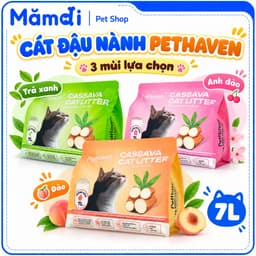 Cát Sắn Pethaven Dành Cho Mèo - An Toàn Cho Môi Trường, 7L ~ 2KG Cát Vệ Sinh Nguyên Liệu Củ Sắn 1