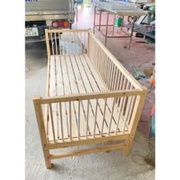 Nôi cũi cho bé, giường ghép cho bé từ sơ sinh đến 15 tuổi gỗ thông tự nhiên -1 đổi 1 wood shop 5