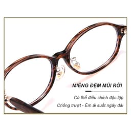 Gọng kính cận thời trang nam nữ NARO EYEWEAR  dáng oval dẹp chống tia UV chất liệu nhựa dẻo - 32007 6