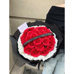 HỎA TỐC - Hoa sáp bó tròn full hoa hồng đỏ sang trọng, mang ý nghĩa đặc biệt dành tặng nàng 3