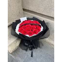 HỎA TỐC - Hoa sáp bó tròn full hoa hồng đỏ sang trọng, mang ý nghĩa đặc biệt dành tặng nàng 1