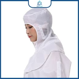 Mũ Trùm Phòng Sạch UNTG Cho Công Nhân Dùng Trong Nhà Máy, Công Nghiệp 5