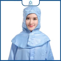 Mũ Trùm Phòng Sạch UNTG Cho Công Nhân Dùng Trong Nhà Máy, Công Nghiệp 3