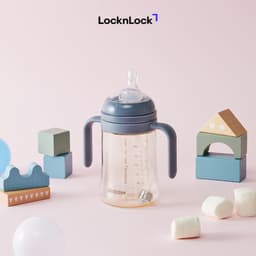 Bình Tập Uống Cho Bé LocknLock Nhựa PPSU HAP914 280ml, HAP915 350ml, Có Ống Hút, Tay Cầm - JoyMall 6