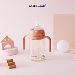 Bình Tập Uống Cho Bé LocknLock Nhựa PPSU HAP914 280ml, HAP915 350ml, Có Ống Hút, Tay Cầm - JoyMall 7