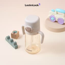 Bình Uống Nước Cho Bé PPSU LocknLock HAP916 400ml, Hàng Chính Hãng, Có Tay Cầm, Ống Hút - JoyMall 4