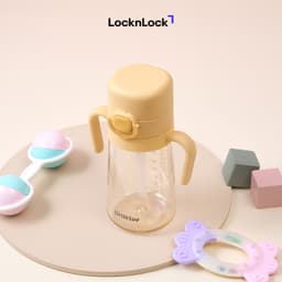 Bình Uống Nước Cho Bé PPSU LocknLock HAP916 400ml, Hàng Chính Hãng, Có Tay Cầm, Ống Hút - JoyMall 5