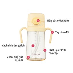 Bình Uống Nước Cho Bé PPSU LocknLock HAP916 400ml, Hàng Chính Hãng, Có Tay Cầm, Ống Hút - JoyMall 6