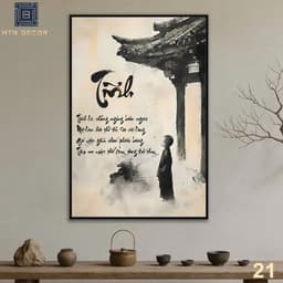 Tranh Canvas Thiền Nghệ Thuật, Tranh Treo Tường, Tranh Trang Trí Nhà Cửa, Phòng Khách, Phòng Thiền 5