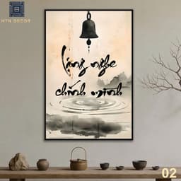 Tranh Canvas Thiền Nghệ Thuật, Tranh Treo Tường, Tranh Trang Trí Nhà Cửa, Phòng Khách, Phòng Thiền 3